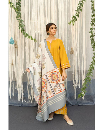 Mustard Glow | 3pc - Cotton Shamry